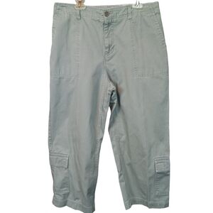 Havana Jack's Cafe Cargo Capri Olive Green Size 10
